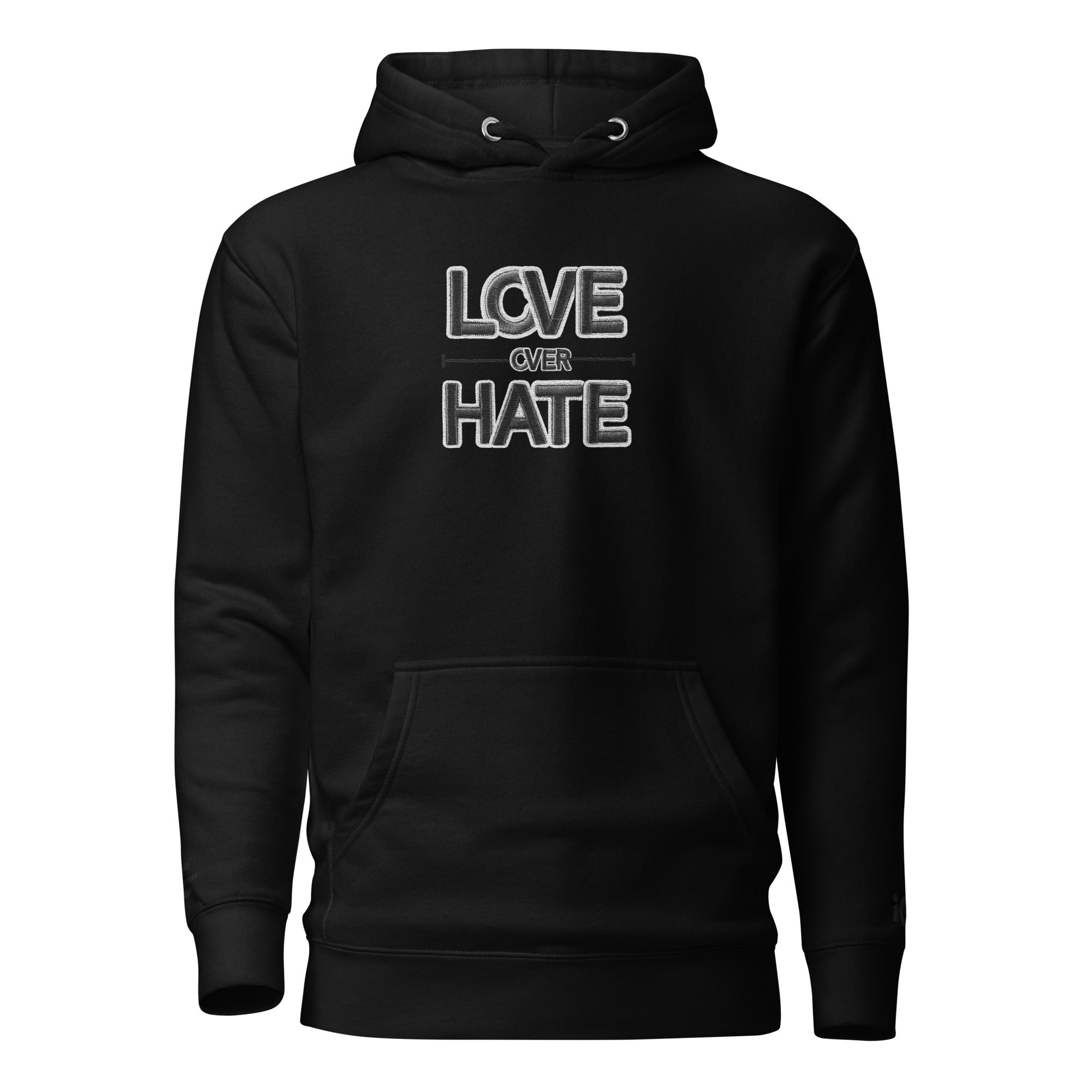 Love over Hate Black Motivational -Intentional Hoodie, Sweater,  iChoose apparel 