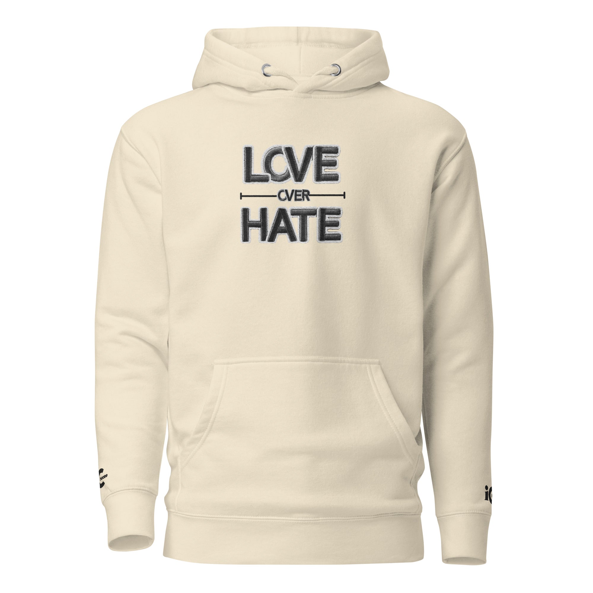 Love over Hate Bone Motivational, Intentional Hoodie, Sweater, iChoose apparel 