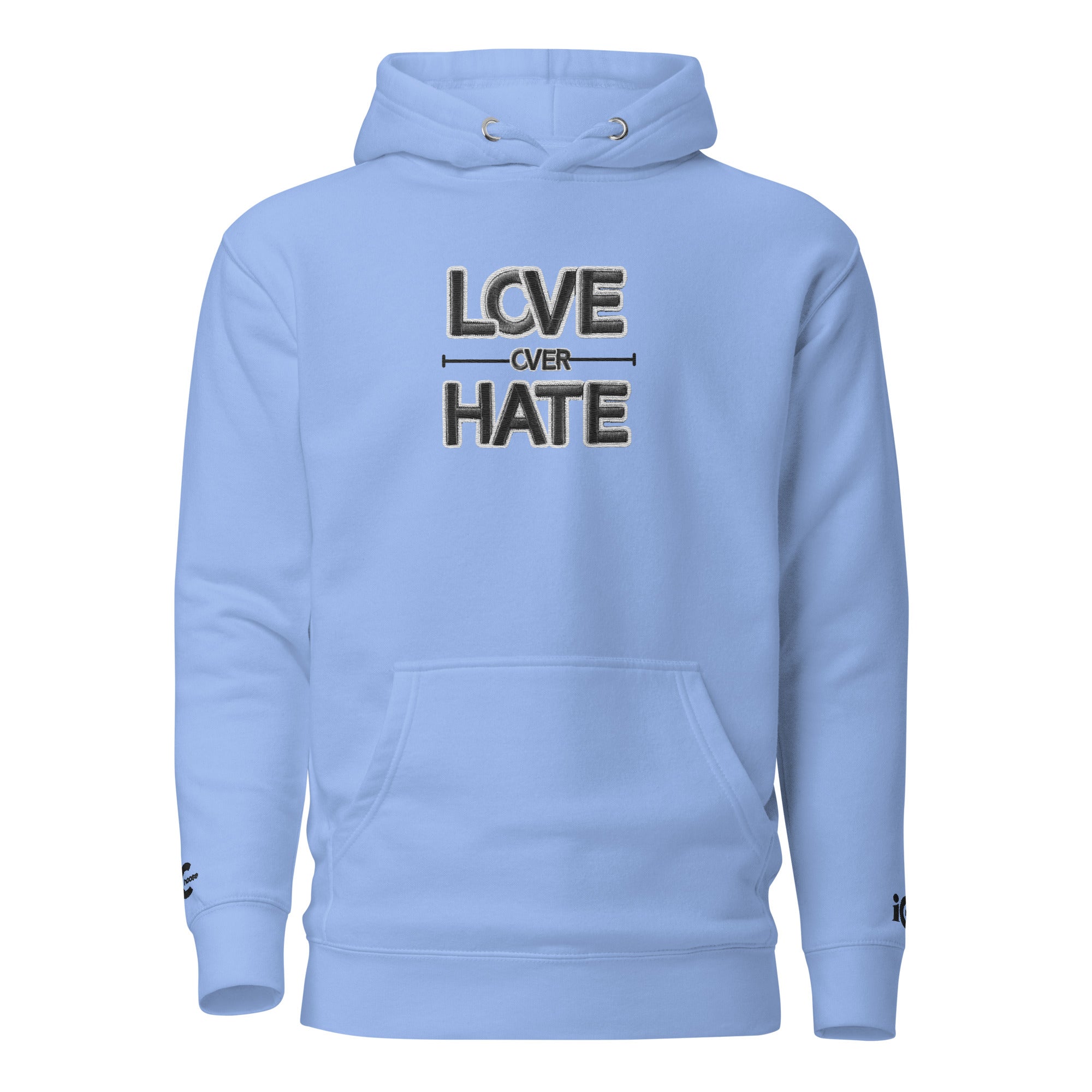 Love over Hate Carolina Blue Motivational, Intentional Hoodie, Sweater, iChoose apparel 