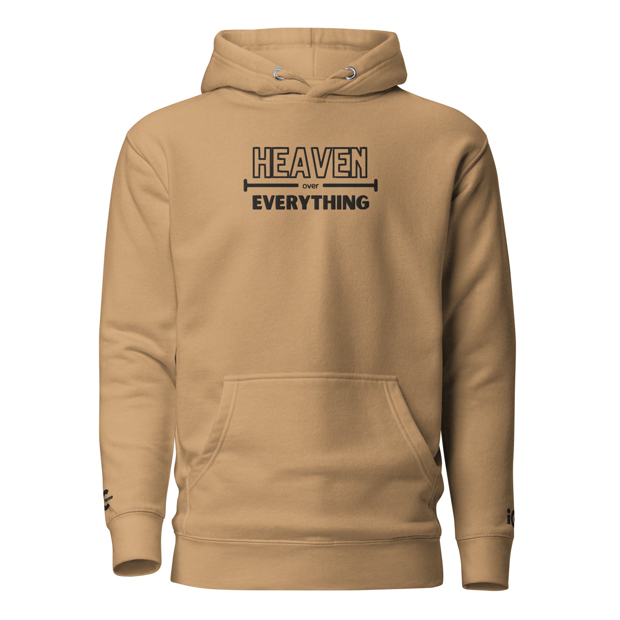 Heaven over Everything Embroidered Motivational, Intentional Hoodie, Sweater, iChoose apparel 