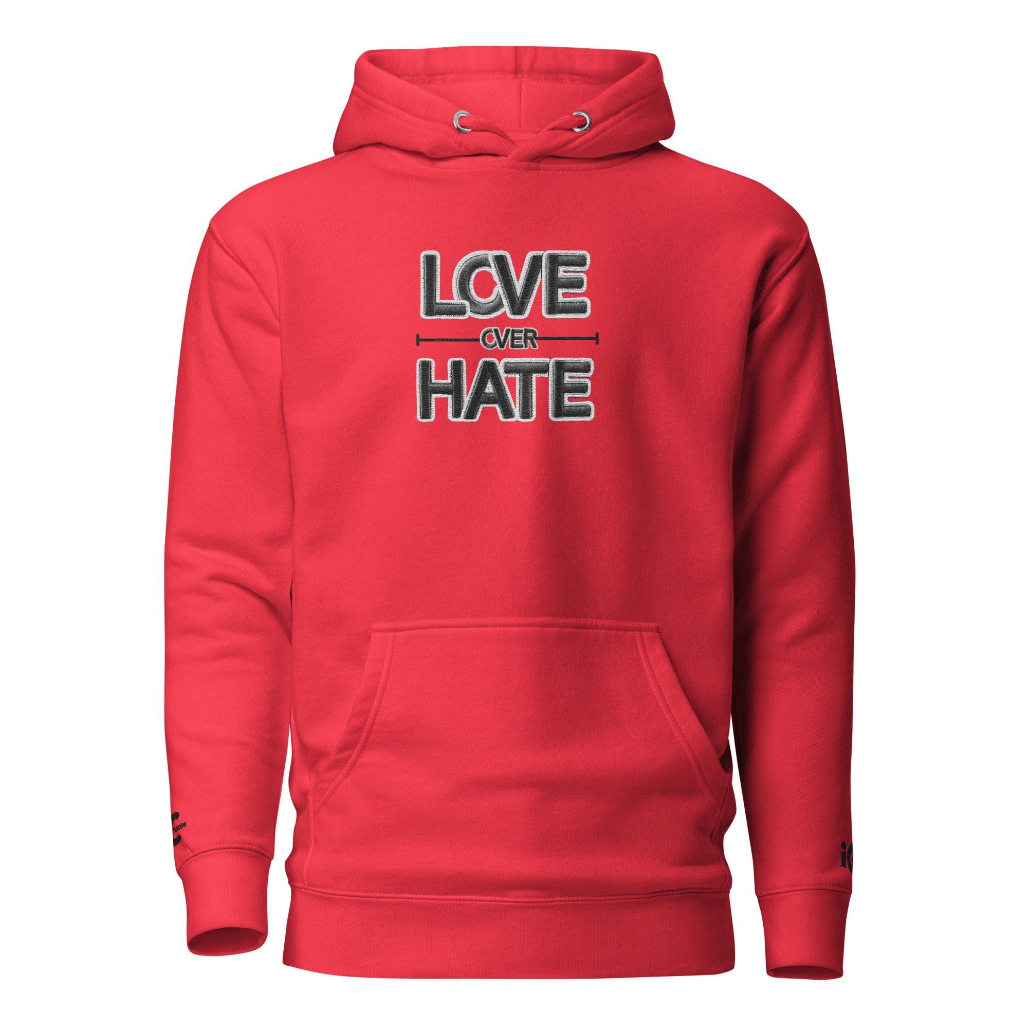 Love over Hate Team Red Motivational, Intentional Hoodie, Sweater, iChoose apparel 