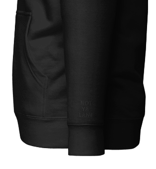NYL Black Embroidered Unisex Hoodie