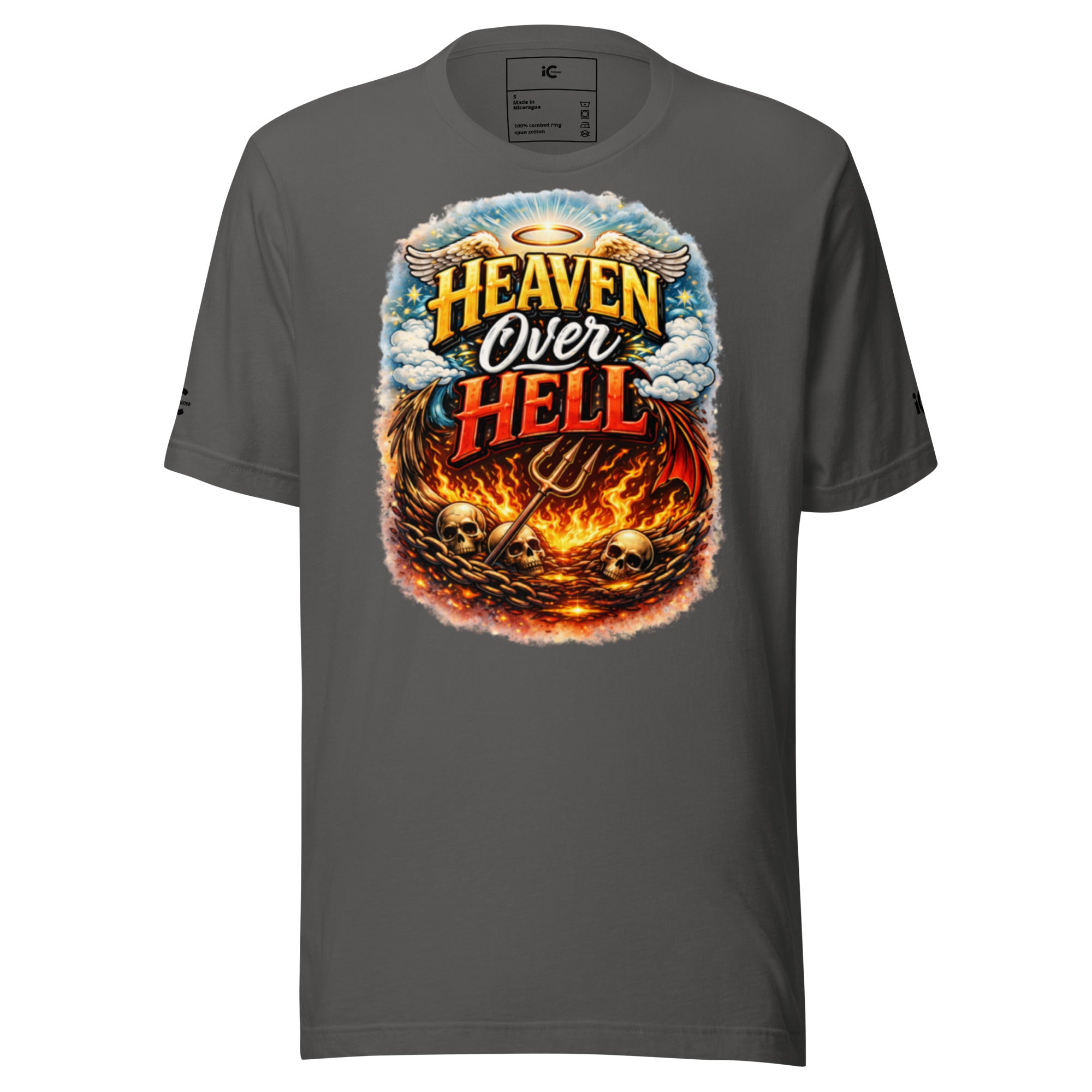 Heaven over Hell Graphic t-shirt Motivational, Intentional Hoodie, Sweater, iChoose apparel 