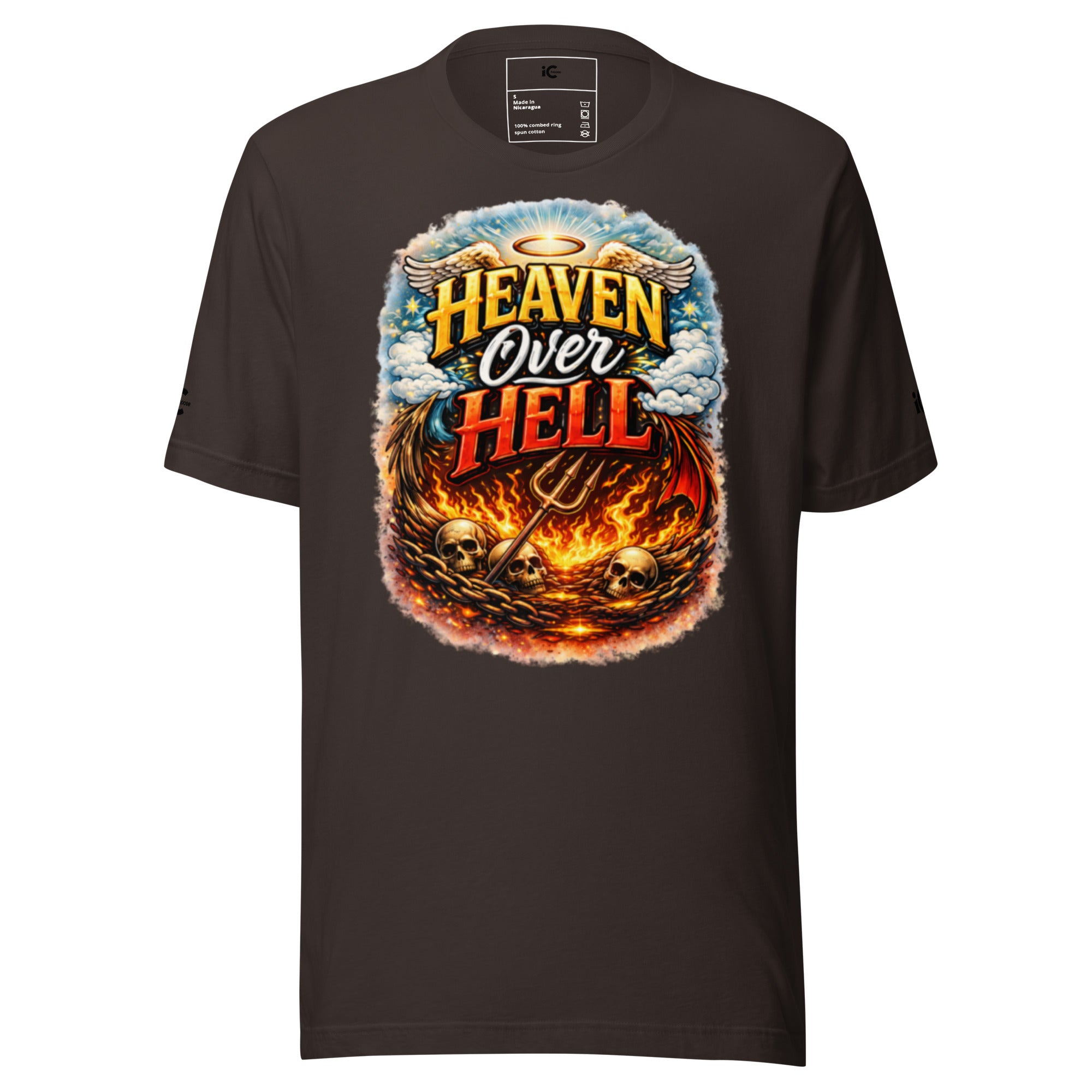 Heaven over Hell Graphic t-shirt Motivational, Intentional Hoodie, Sweater, iChoose apparel 