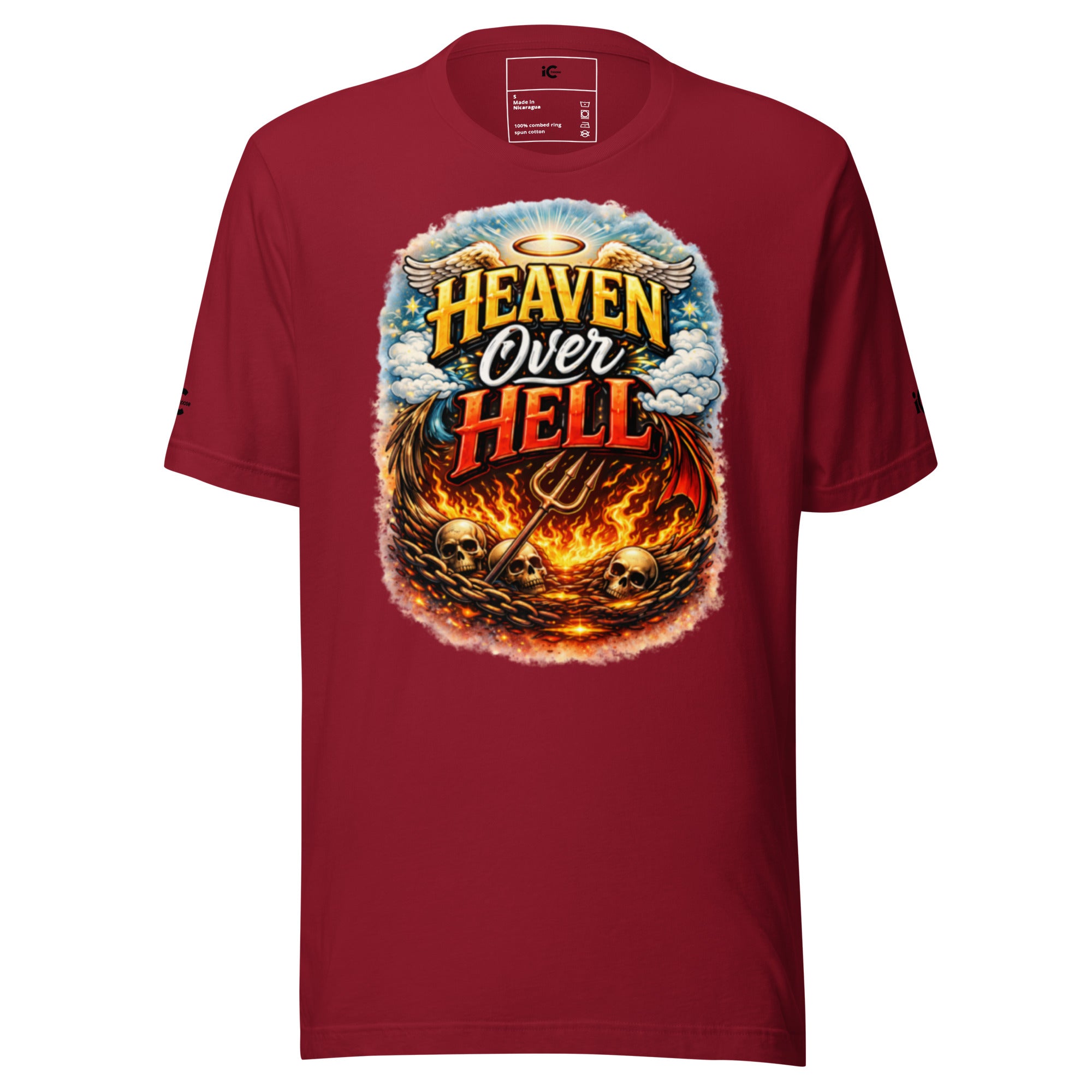 Heaven over Hell Graphic t-shirt Motivational, Intentional Hoodie, Sweater, iChoose apparel 