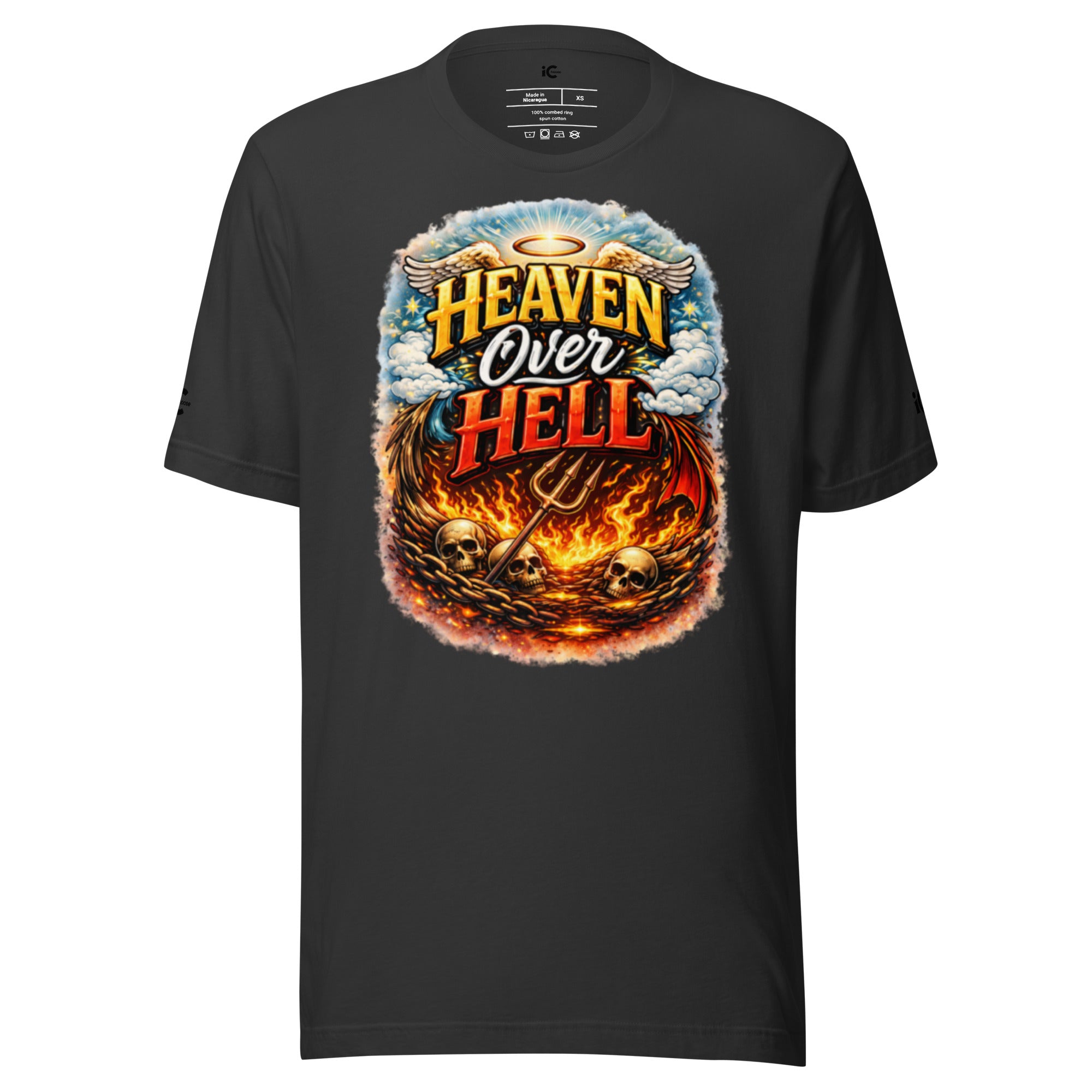 Heaven over Hell Graphic t-shirt Motivational, Intentional Hoodie, Sweater, iChoose apparel 