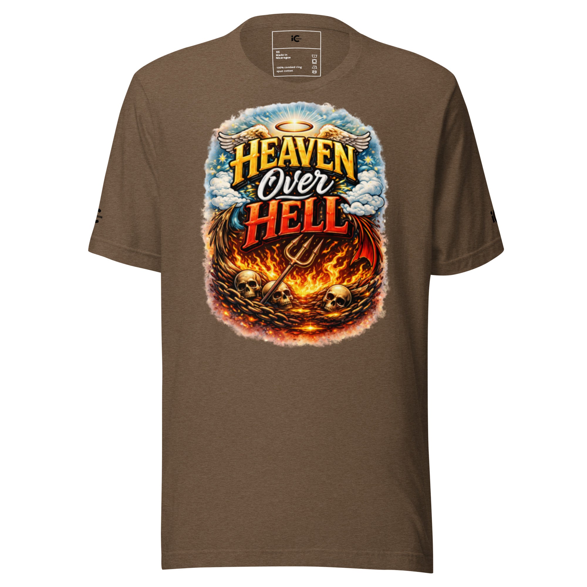 Heaven over Hell Graphic t-shirt Motivational, Intentional Hoodie, Sweater, iChoose apparel 