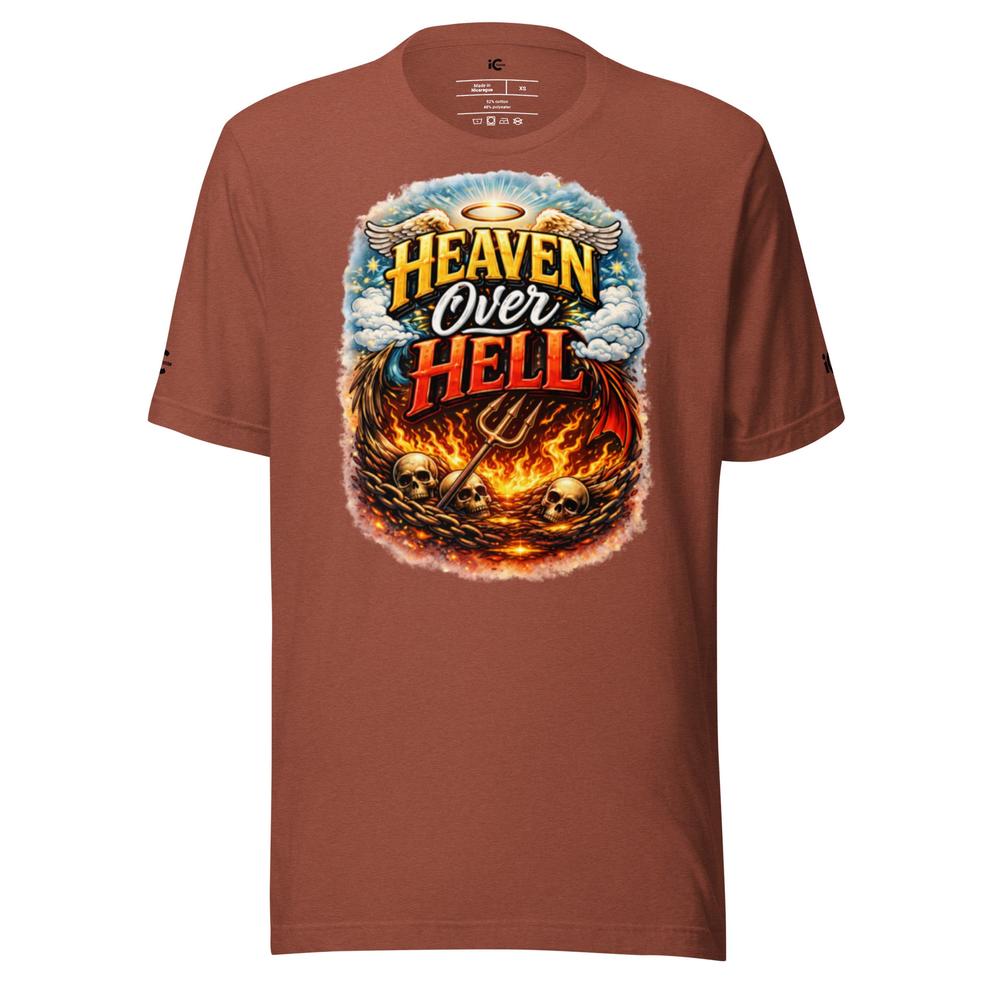 Heaven over Hell Graphic t-shirt Motivational, Intentional Hoodie, Sweater, iChoose apparel 