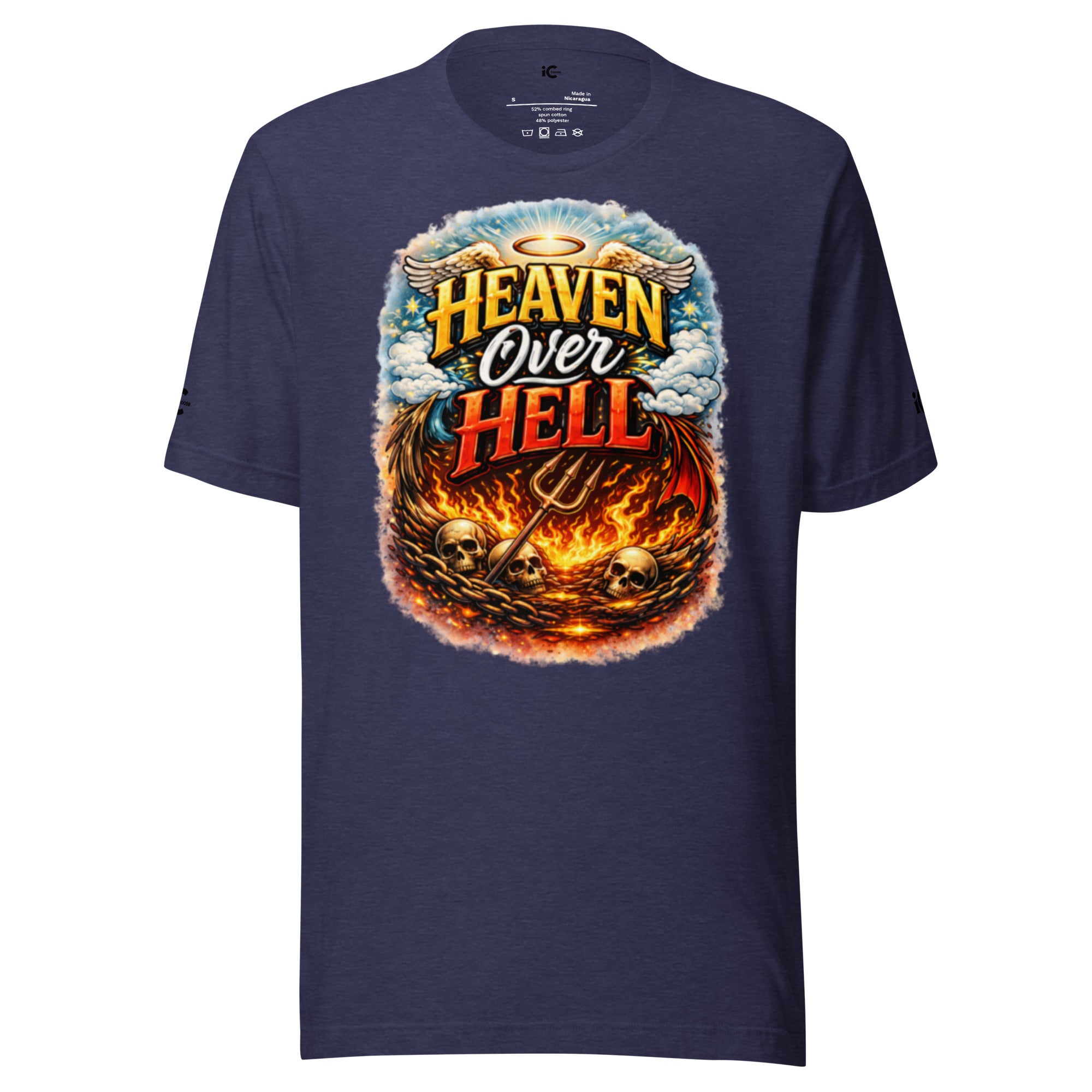 Heaven over Hell Graphic t-shirt Motivational, Intentional Hoodie, Sweater, iChoose apparel 