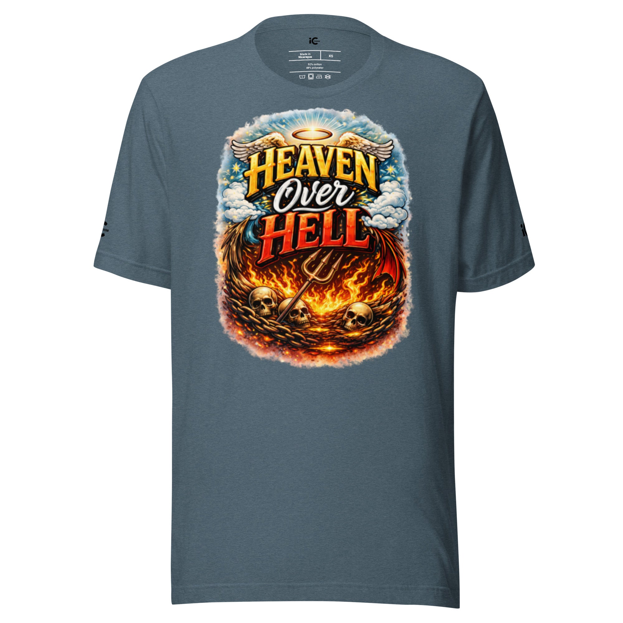 Heaven over Hell Graphic t-shirt Motivational, Intentional Hoodie, Sweater, iChoose apparel 