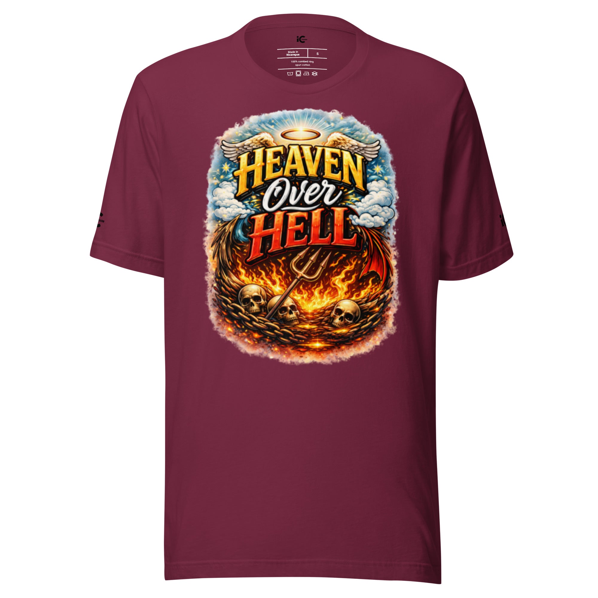 Heaven over Hell Graphic t-shirt Motivational, Intentional Hoodie, Sweater, iChoose apparel 
