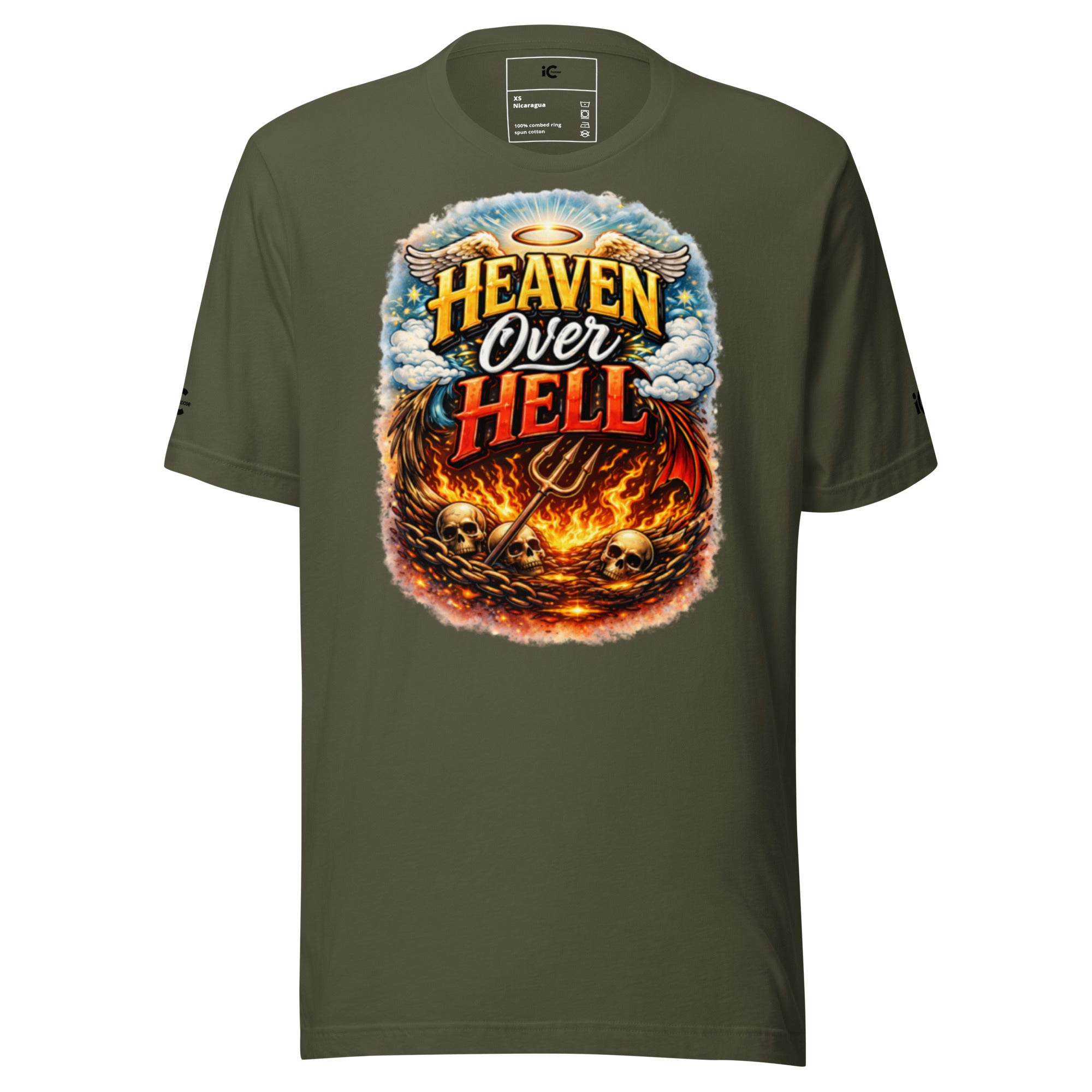Heaven over Hell Graphic t-shirt Motivational, Intentional Hoodie, Sweater, iChoose apparel 