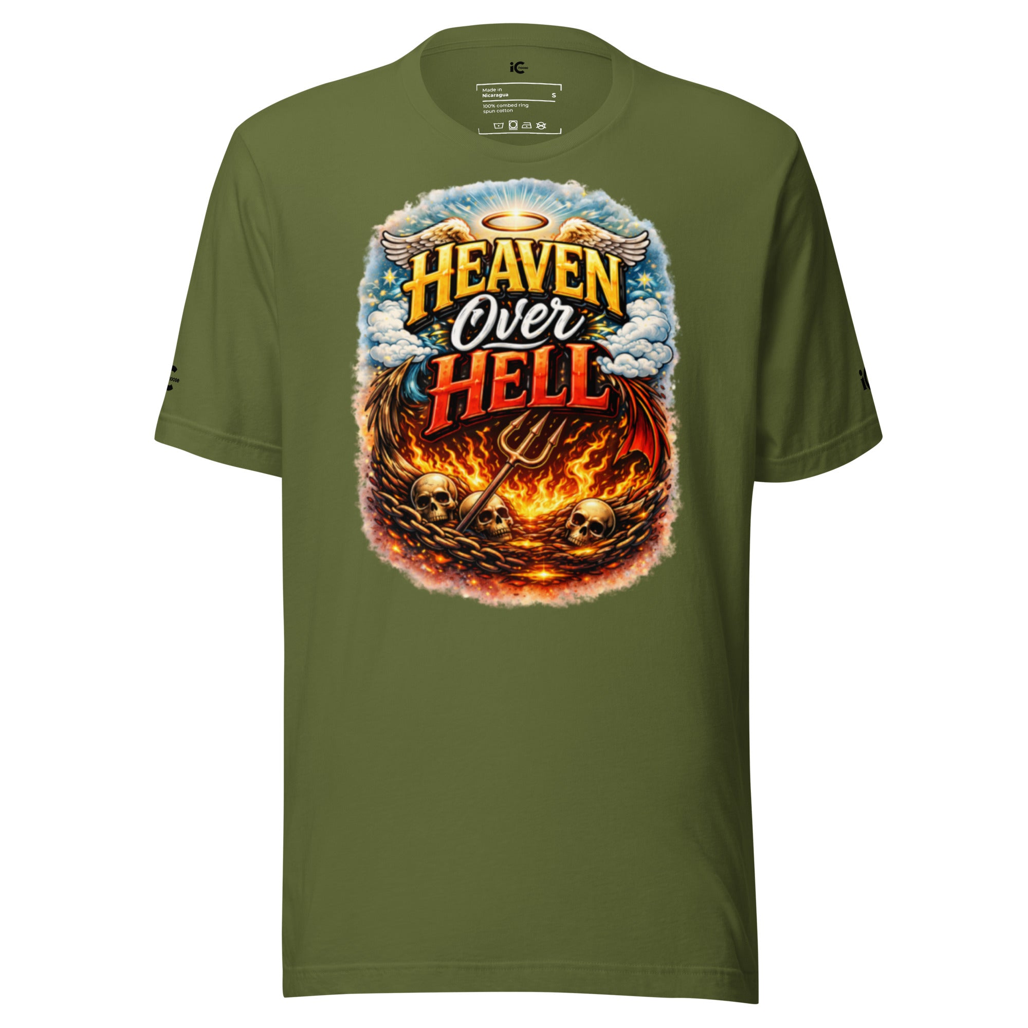 Heaven over Hell Graphic t-shirt Motivational, Intentional Hoodie, Sweater, iChoose apparel 