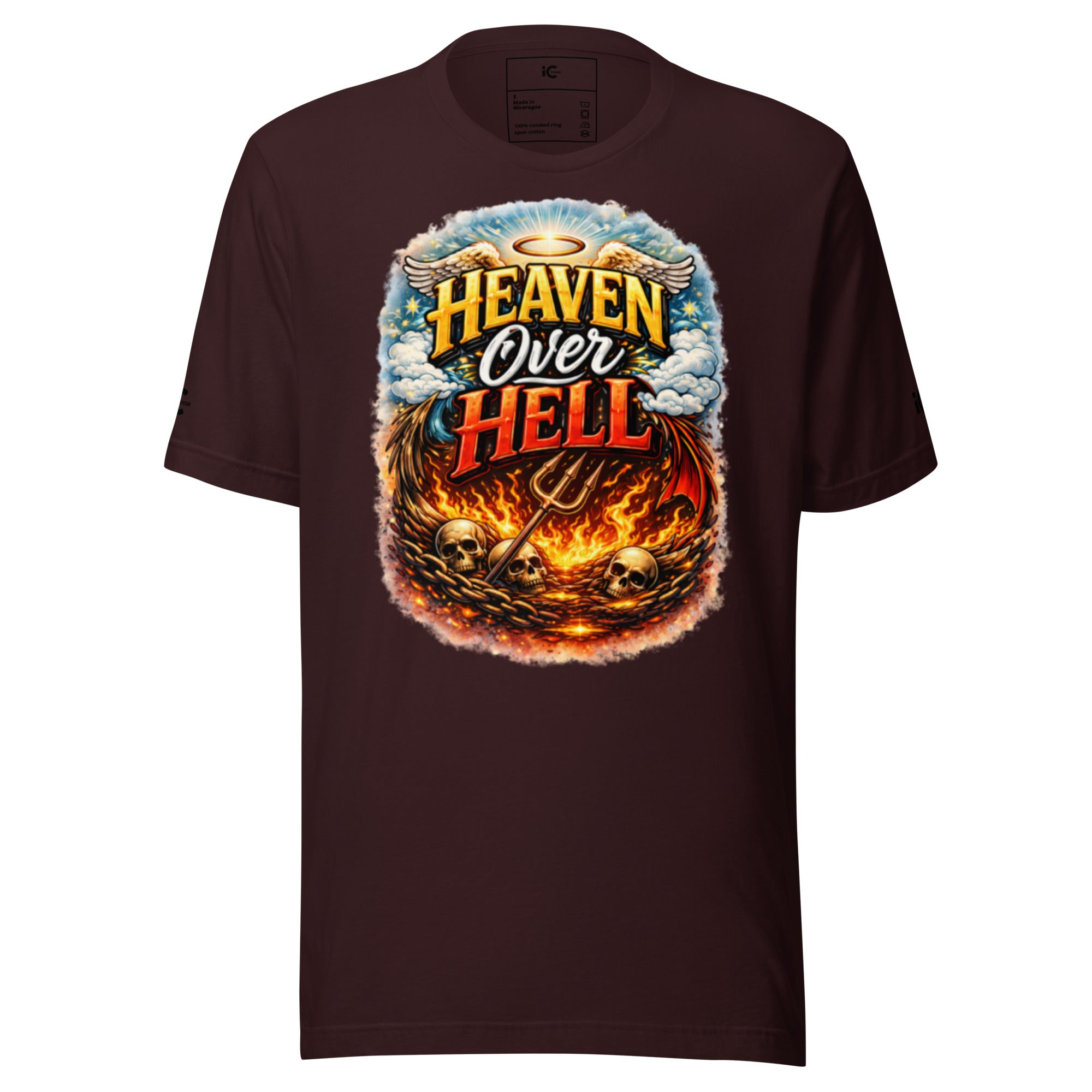 Heaven over Hell Graphic t-shirt Motivational, Intentional Hoodie, Sweater, iChoose apparel 